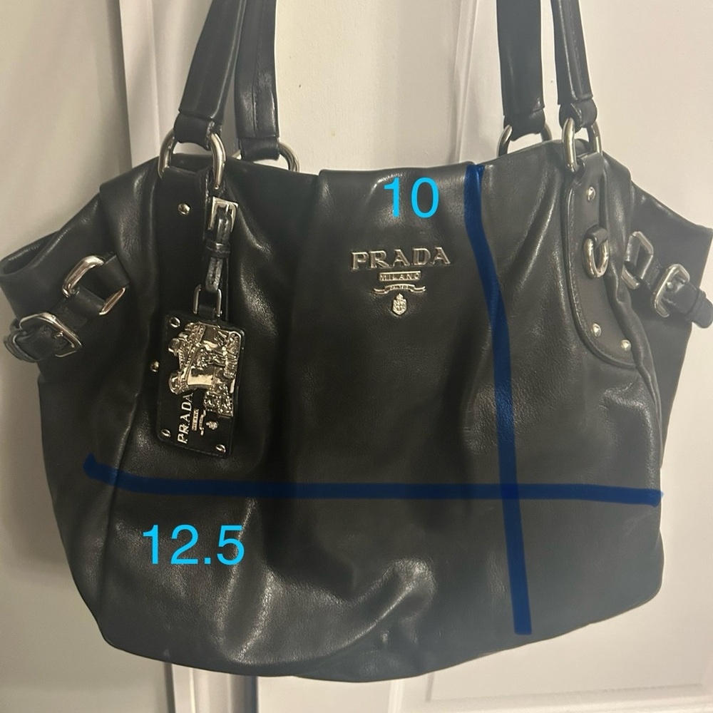 Prada Black Leather Shoulder Bag - Picture 8 of 8